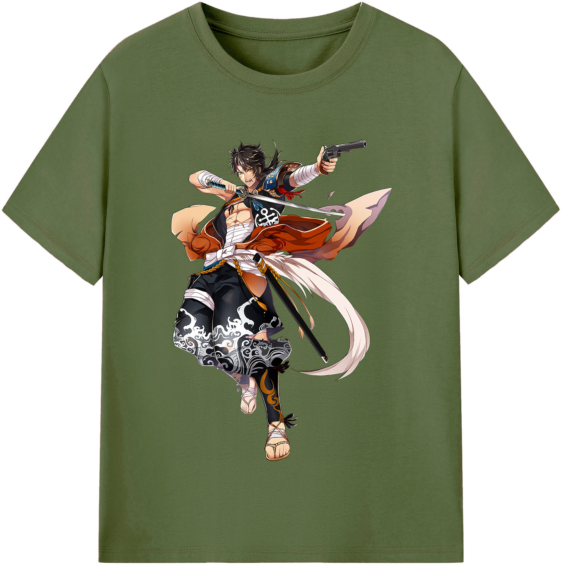 （画像用） 刀剣乱舞 Touken Ranbu 綿100％半袖Tシャツ（フロントプリント）